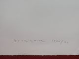 a picture of a white refrigerator in a red room