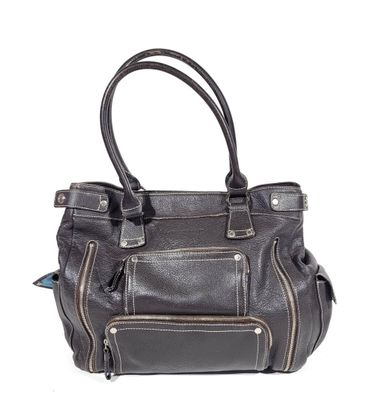an image of a black handbag on a white background