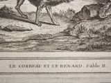 illustration of a man on a horse with a dog in the foreground