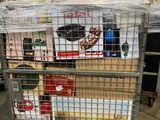 a cart that has a lot of food in it