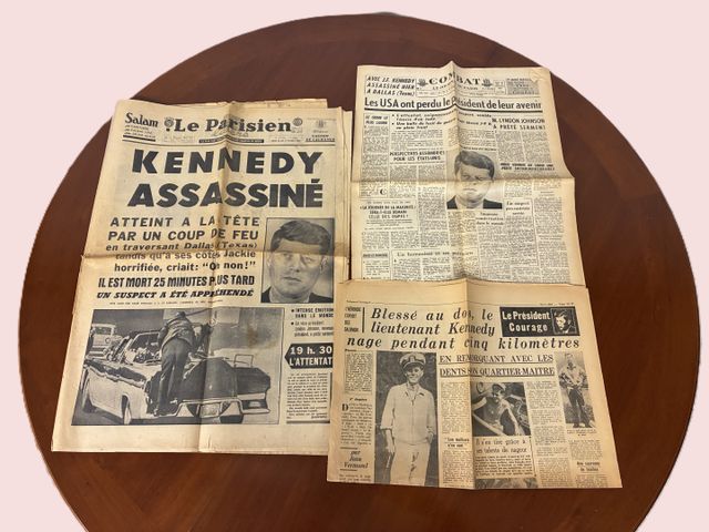 KENNEDY : Journal le Parisien libéré du samedi 23 dimanche 24 nov...