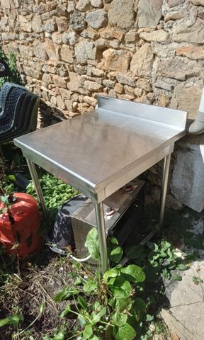 Table inox 70 X 70 X 87 cm