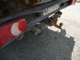 a close up of the rear end of a truck