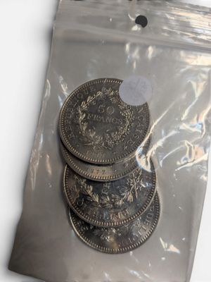 4 Pièces de 50 Fr Hercule, argent (1977) - Photo 1