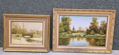 Ecole russe le monastère de Smolnsk et une vue de clocher - Photo 1