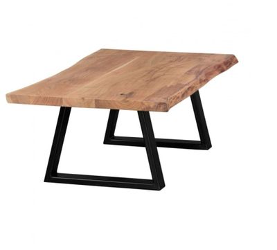 Table basse FLYNN en bois d'acacia massif et pieds métal, di…