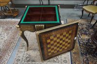 magnifique table de jeu de style Boulle - avec des ferrures … (photo 4)
