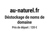 un gros plan sur un panneau indiquant « au naturel » fr