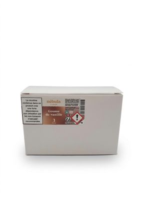 une image représentant une boîte blanche sur laquelle est apposée une étiquette marron