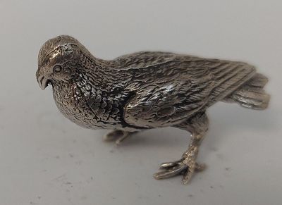 Petit oiseau en argent massif, poinçon Minerve 1°titre.