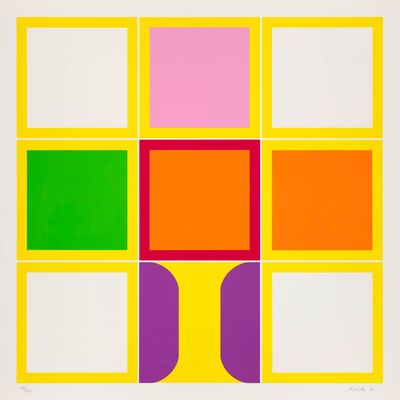 une image représentant un tableau composé de carrés de différentes couleurs