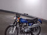 a motorcycle that is parked in a parking garage