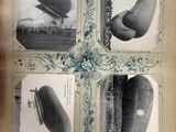 an old photo of a series of photos of the different types of airships
