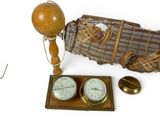 two clocks and a clock on the table