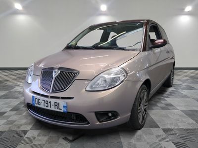 a picture of a small car parked in a room