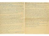une lettre manuscrite d'un homme qui a écrit une lettre à sa mère