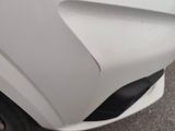 a close up of a car ' s front bumper