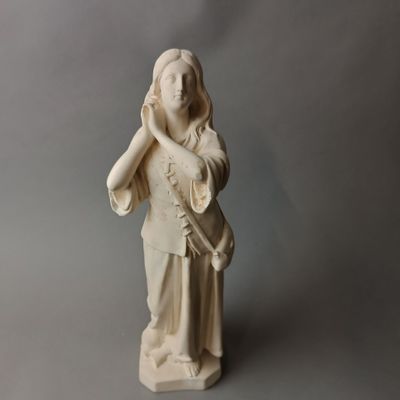 Sujet en plâtre figurant Jeanned'Arc - Photo 1