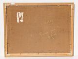 an old picture of a piece of cardboard with writing on it