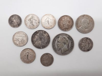 gros plan d'un paquet de pièces de monnaie sur une surface blanche