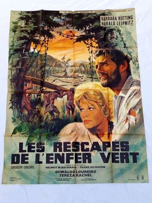 L'affiche du film français « L'Évasion de l'Enfer Vert »