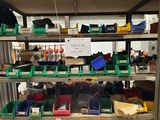 a shelf with lots of different items in it