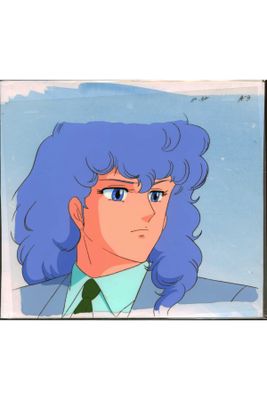 dessin humoristique représentant une femme aux cheveux bleus, vêtue d'un costume et d'une cravate