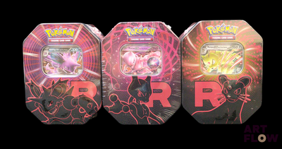 Une boîte contient trois types différents de cartes Pokémon