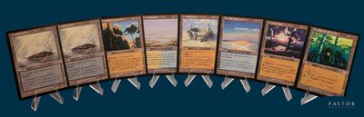 beaucoup de cartes sur fond bleu