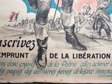 french poster of a soldier holding a rifle with other soldiers in the background