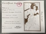 a picture of a postcard with a map on it