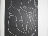 an image of a drawing of a woman holding a child