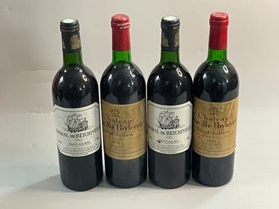 4 bouteilles 2 bouteilles : Chateau LEOVILLE POYFERRE 1979 2…