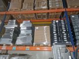 a lot of boxes that are on the shelves in the warehouse