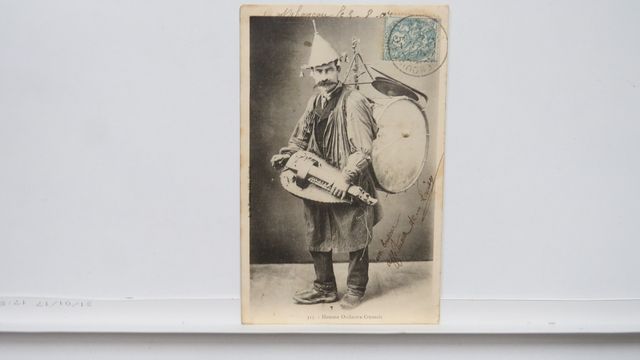 Types Creusois : Homme orchestre Creusois. TBE. Carte rare !!!