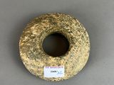 a donut that is sitting on a table