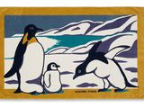 penguins and penguins on the beach area rug
