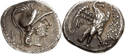 a silver coin with a bird on the front and a bird on the back