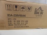 a cardboard box that is sitting on top of a refrigerator