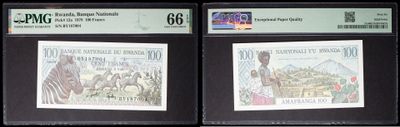 three different types of stamps are on display in a display case