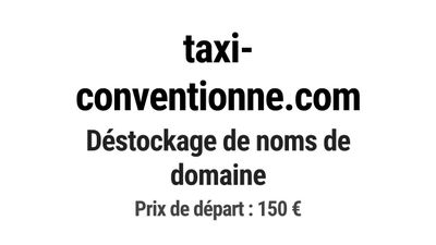 Nom de domaine taxi-conventionne.