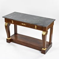 Console rectangulaire en acajou et placage d'acajou, pieds à… (photo 6)