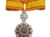 une image représentant une médaille avec un ruban sur fond blanc