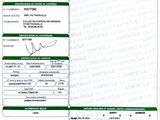 a close up of a document with a picture of a person on it