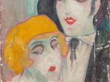 une image d'un tableau représentant une femme et un homme