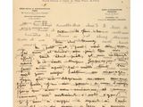 une lettre manuscrite du général en chef d'Aeropostale des États-Unis