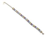 a close up of a bracelet on a white background