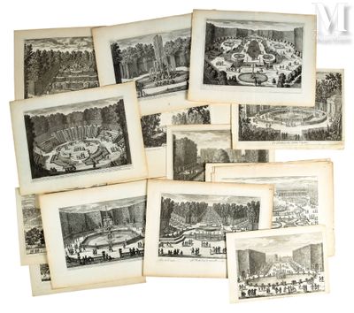 plusieurs vieilles photographies en noir et blanc représentant un parc et des bâtiments