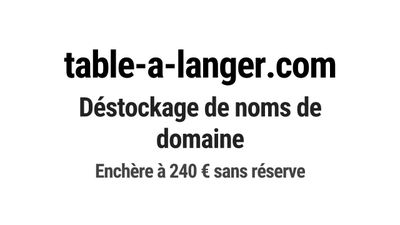 Nom de domaine table-a-langer.com.