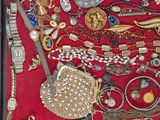 a picture of a picture of a display case filled with assorted jewelry